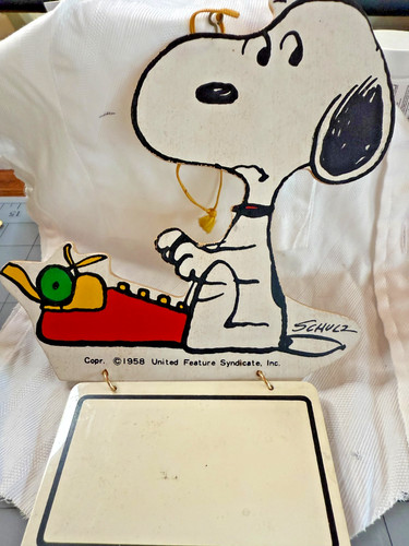 Vintage peanuts snoopy - vintage, wood